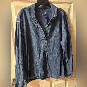 GAP Casual Blue Blouse.